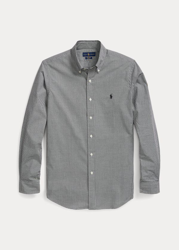 Men's Polo Ralph Lauren Plaid Poplin Shirts | 678215ZQK